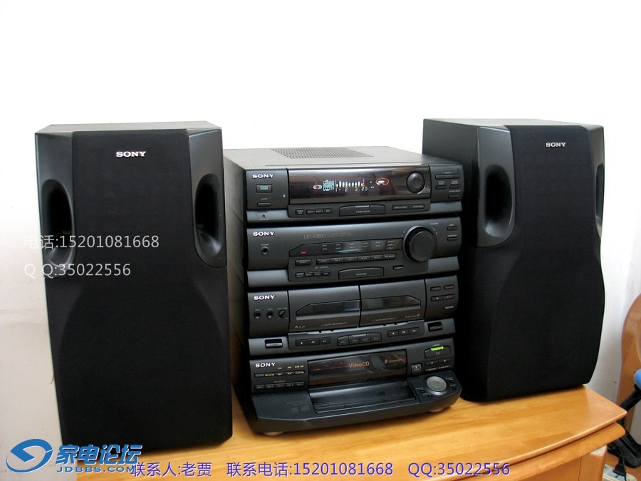 索尼sony lbt-v3500 组合音响 电脑音响 5碟连放