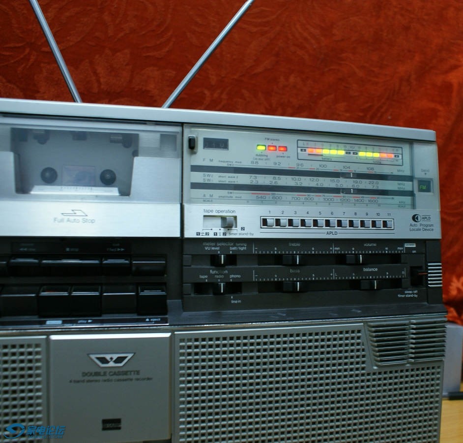 日产原装夏普gf555双卡收录机收藏级成色