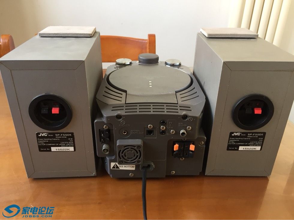 jvc 组合音响 主机颜值不错