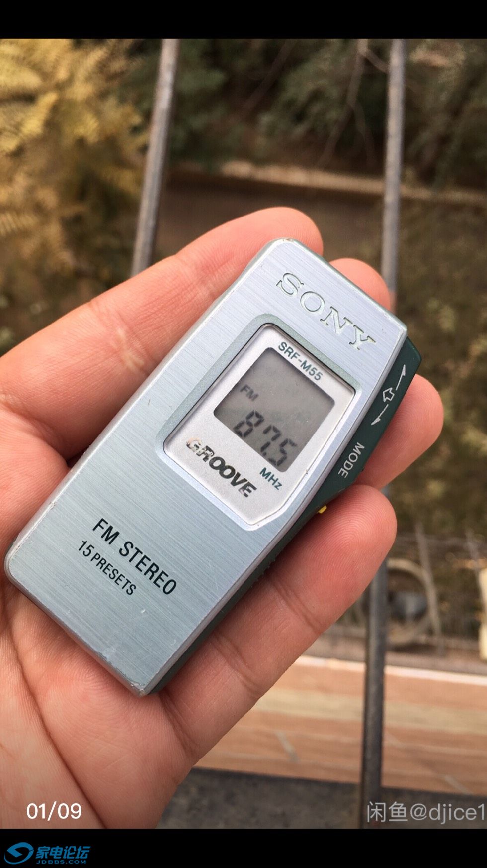 出sony索尼srf-m55收音机一台.