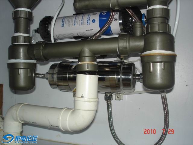 终于将网购的立升3ad净水器装好了