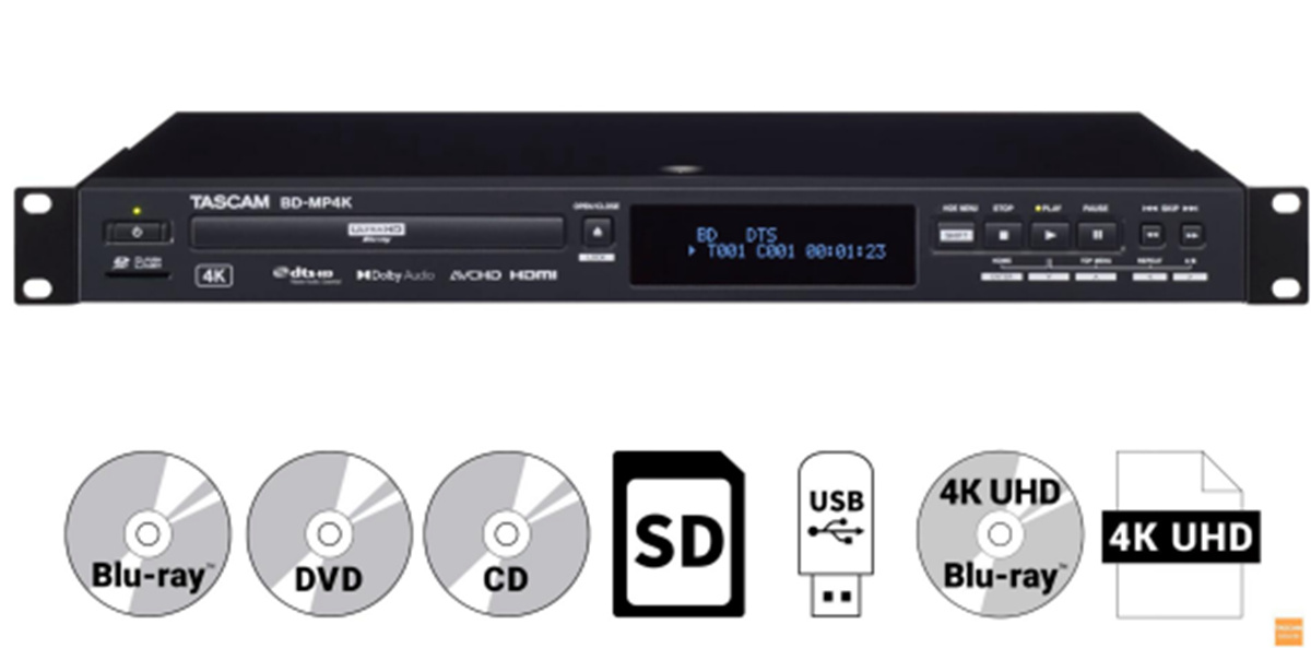 一定讓你心動！開箱專業發燒的TASCAM 新款BD-MP4K 4K 藍光播放機