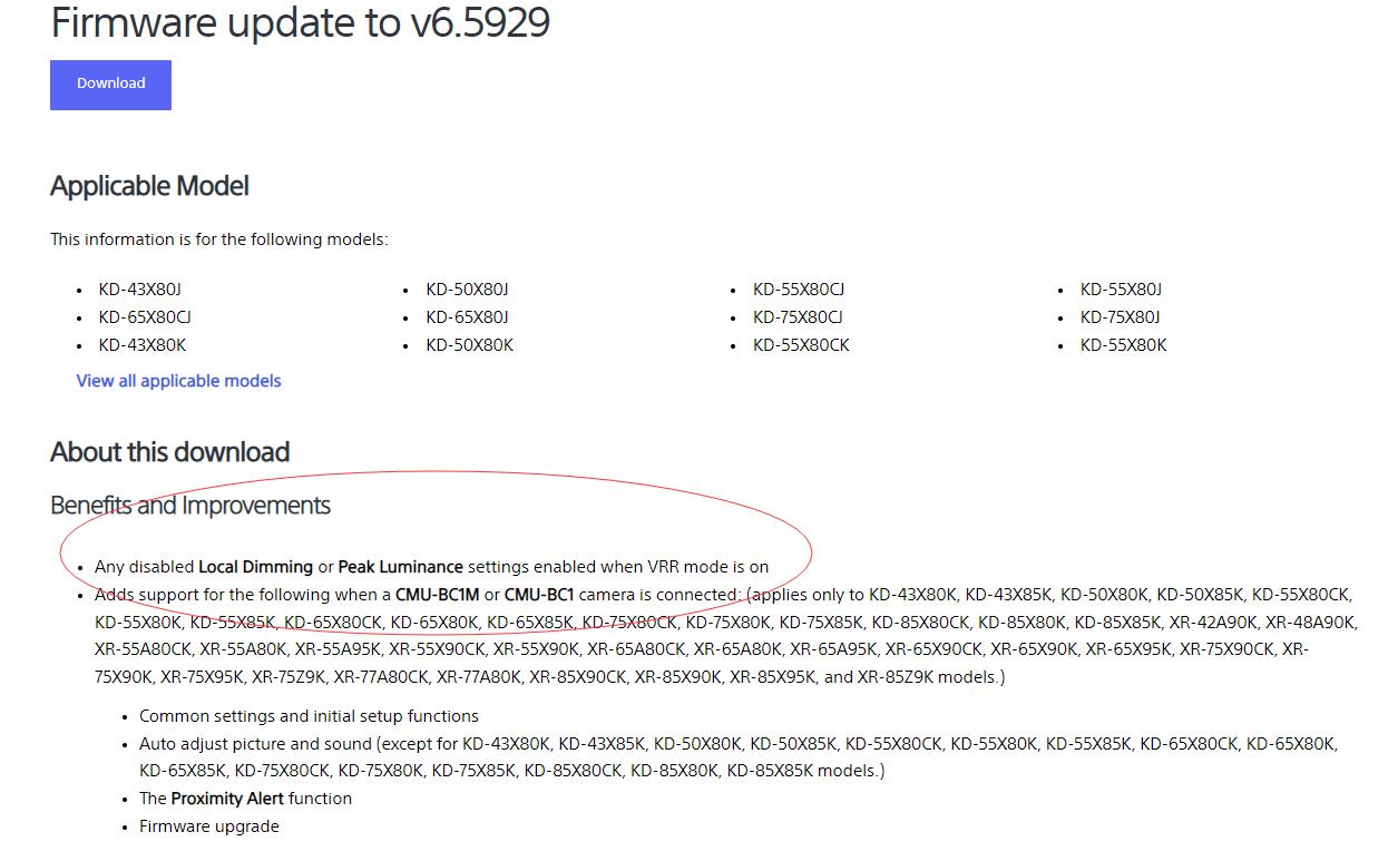 索尼2022年K系列电视新机第一次固件更新已经来了，来看看更新了啥